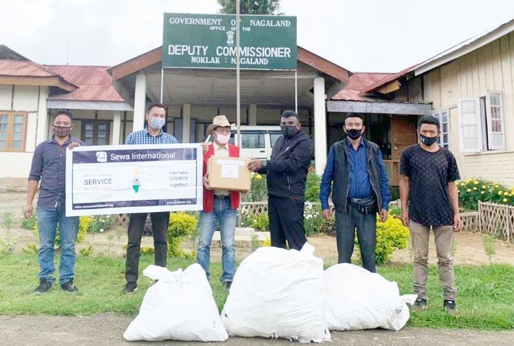 Noklak district received medical kits for 20 villages from Sewa International on June 24. (DIPR Photo)